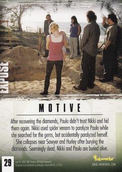 2007 Inkworks Lost Season 3 #29 Motive Back