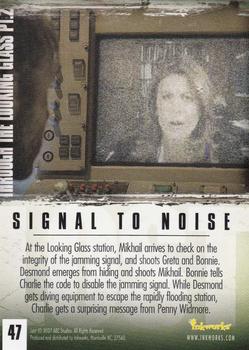2007 Inkworks Lost Season 3 #47 Signal to Noise Back