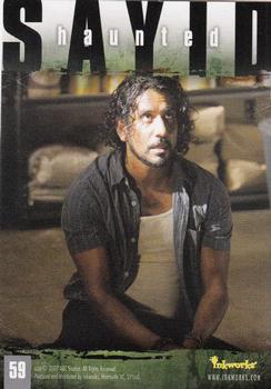 2007 Inkworks Lost Season 3 #59 Sayid: Determined / Haunted Back