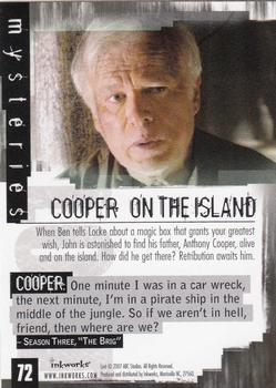 2007 Inkworks Lost Season 3 #72 Cooper on the Island Back