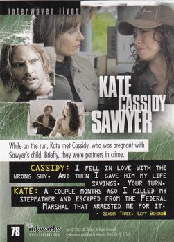 2007 Inkworks Lost Season 3 #78 Kate - Cassidy - Sawyer Back