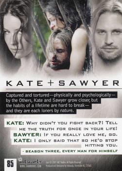 2007 Inkworks Lost Season 3 #85 Kate + Sawyer Back