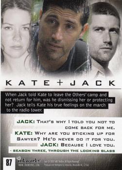 2007 Inkworks Lost Season 3 #87 Kate + Jack Back