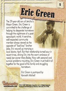 2007 Inkworks Jericho Season 1 #5 Eric Green Back