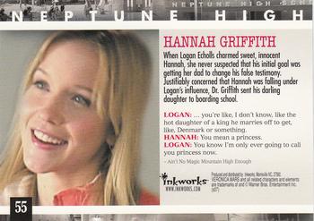 2007 Inkworks Veronica Mars Season 2 #55 Hannah Griffith Back