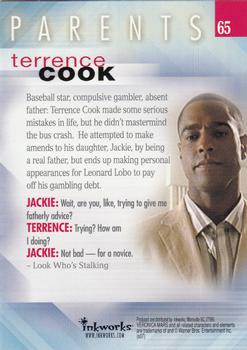 2007 Inkworks Veronica Mars Season 2 #65 Terrence Cook Back