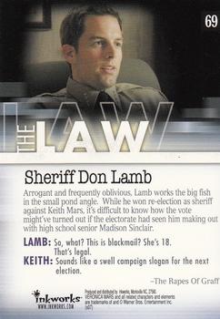 2007 Inkworks Veronica Mars Season 2 #69 Sheriff Don Lamb Back