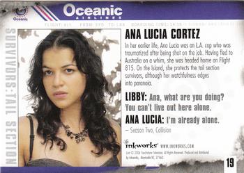 2006 Inkworks Lost Revelations #19 Ana Lucia Cortez Back