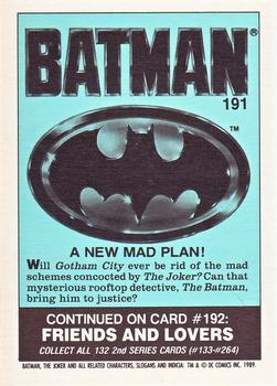 1989 Topps Batman - Collector's Edition (Tiffany) #191 A New Mad Plan! Back