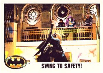 1989 Topps Batman - Collector's Edition (Tiffany) #75 Swing to Safety! Front