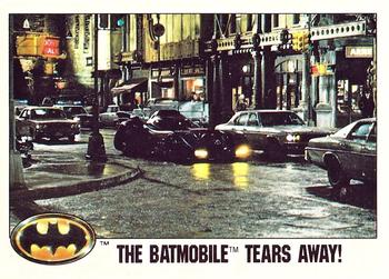 1989 Topps Batman - Collector's Edition (Tiffany) #79 The Batmobile Tears Away! Front