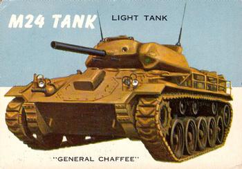 1953-55 Topps World on Wheels (R714-24) #42 M24 Light Tank Front