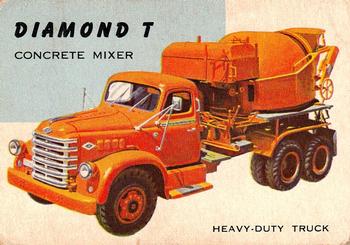 1953-55 Topps World on Wheels (R714-24) #1 Diamond T Concrete Mixer Front