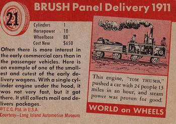 1953-55 Topps World on Wheels (R714-24) #21 1911 Brush Panel Delivery Back