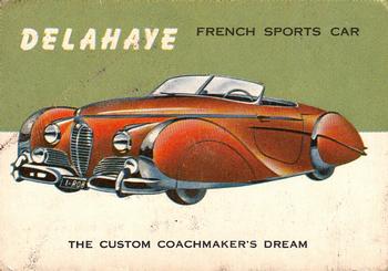 1953-55 Topps World on Wheels (R714-24) #67 Delahaye Custom Front