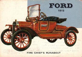 1953-55 Topps World on Wheels (R714-24) #90 1915 Ford Model T Fire Chief's Runabout Front