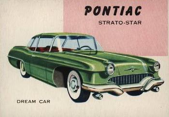 1953-55 Topps World on Wheels (R714-24) #171 Pontiac Strato-Star Front