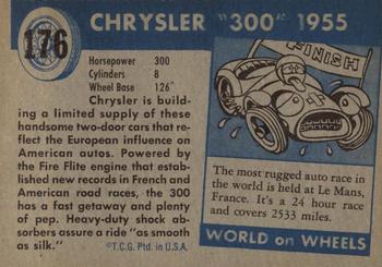 1953-55 Topps World on Wheels (R714-24) #176 1955 Chrysler 300 Back