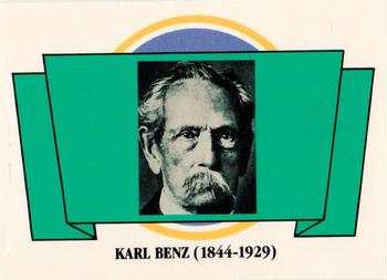 1992 Panini Antique Cars French Version #4 Karl Benz Front