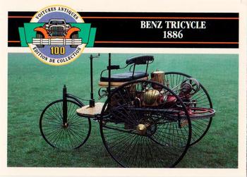 1992 Panini Antique Cars French Version #11 Benz Tricycle 1886 Front