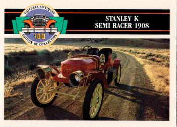 1992 Panini Antique Cars French Version #14 Stanley K Semi Racer 1908 Front