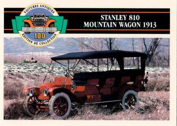 1992 Panini Antique Cars French Version #20 Stanley 810 Mountain Wagon 1913 Front