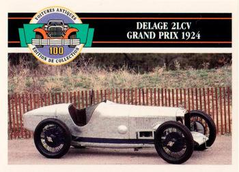 1992 Panini Antique Cars French Version #25 Delage 2LCV Grand Prix 1924 Front