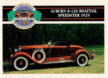 1992 Panini Antique Cars French Version #32 Auburn 8-120 Boattail Speedster 1929 Front