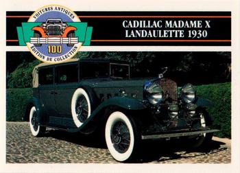 1992 Panini Antique Cars French Version #35 Cadillac Madame X Landaulette 1930 Front