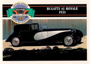 1992 Panini Antique Cars French Version #39 Bugatti 41 Royale 1931 Front