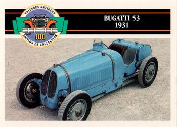 1992 Panini Antique Cars French Version #40 Bugatti 53 1931 Front