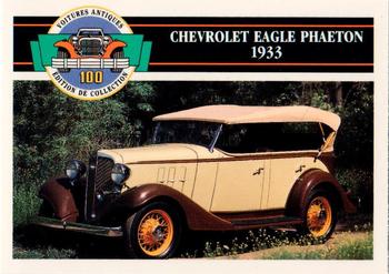 1992 Panini Antique Cars French Version #52 Chevrolet Eagle Phaeton 1933 Front
