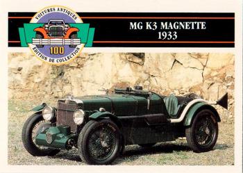 1992 Panini Antique Cars French Version #56 MG K3 Magnette 1933 Front