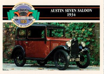 1992 Panini Antique Cars French Version #60 Austin Seven Saloon 1934 Front