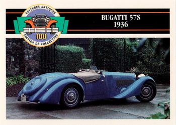 1992 Panini Antique Cars French Version #67 Bugatti 57S 1936 Front