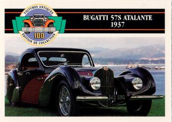 1992 Panini Antique Cars French Version #72 Bugatti 57S Atalante 1937 Front