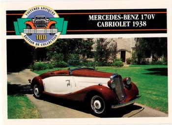 1992 Panini Antique Cars French Version #83 Mercedes-Benz 170V Cabriolet 1938 Front