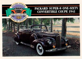 1992 Panini Antique Cars French Version #95 Packard Super-8 One-Sixty Convertible Coupe 1941 Front