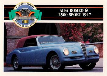 1992 Panini Antique Cars French Version #97 Alfa Romeo 6C 2500 Sport 1947 Front