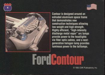 1993 CMK Cars of the World #1 Ford Contour Back