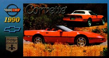 1996 Collect-A-Card Corvette Heritage Collection #54 1990 Corvette Convertible Front