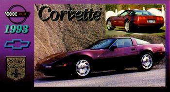 1996 Collect-A-Card Corvette Heritage Collection #63 1993 Corvette Front