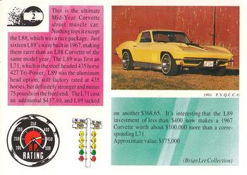 1991 Muscle Cards #2 1967 Chevrolet Corvette Back