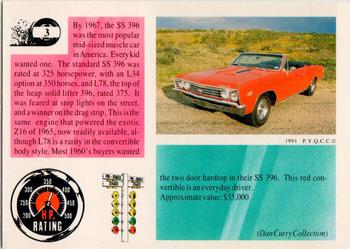 1991 Muscle Cards #3 1967 Chevrolet Chevelle Back