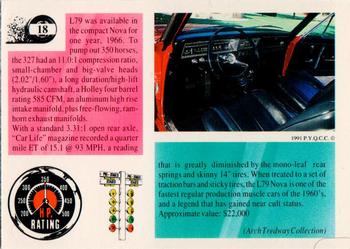 1991 Muscle Cards #18 1966 Chevrolet Nova SS Back