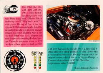 1991 Muscle Cards #19 1969 Chevrolet Chevelle SS396 Back