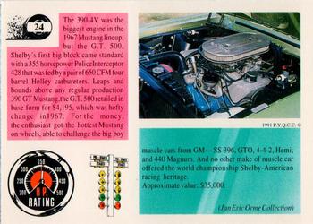 1991 Muscle Cards #24 1967 Shelby Mustang GT500 Back