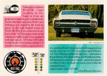 1991 Muscle Cards #35 1969 Ford Torino Talladega Back