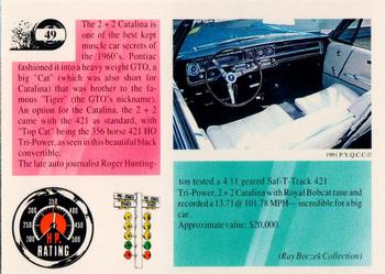 1991 Muscle Cards #49 1965 Pontiac Catalina Convertible Back