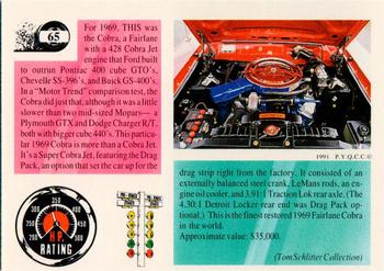 1991 Muscle Cards #65 1969 Ford Fairlane Back